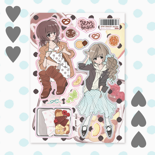 Rico_Maru 3 PM snacks Sticker