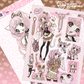 DOMI World Pink Brown Gyaru Sticker