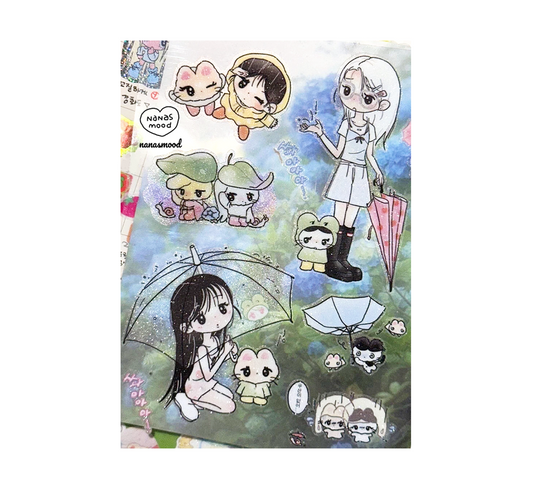 Nanasmood  It's raining Sticker