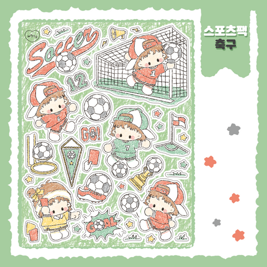 Cotton Danchoo Soccer Sticker