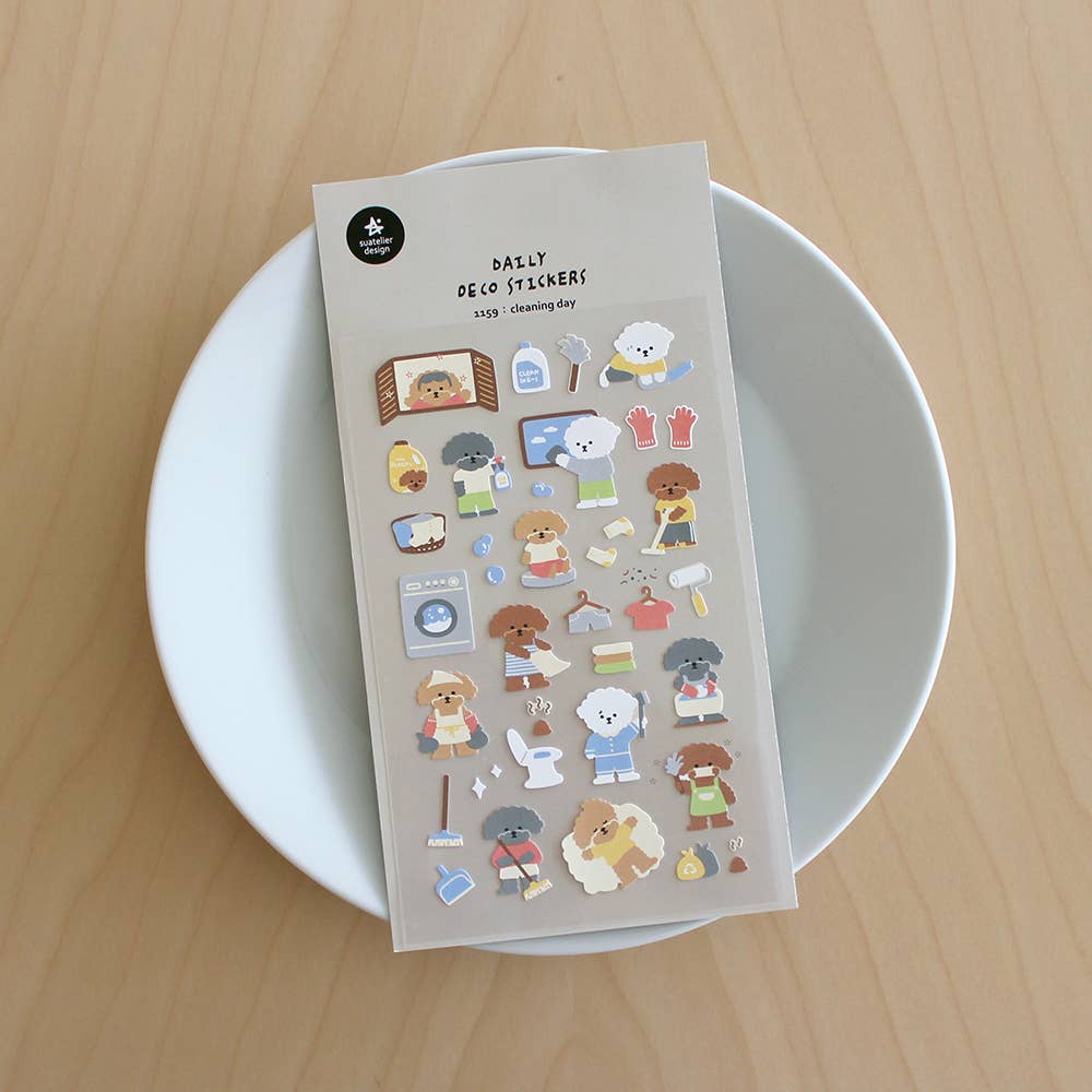 suatelier Cleaning Day sticker