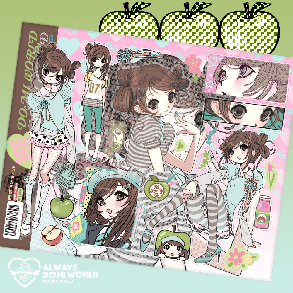 DOMI World Mint Apple Sena Collection Sticker