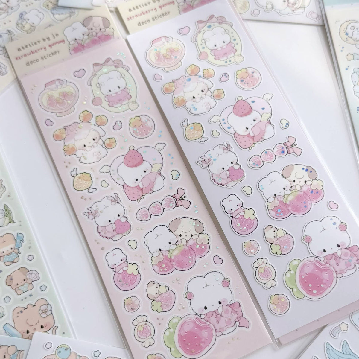Atelier by Jo  Strawberry Gummy Deco Sticker Sheet