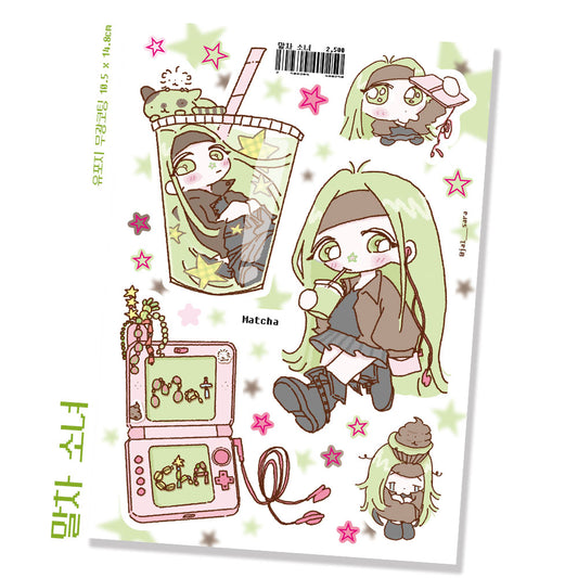 Jalsara Matcha Girls Sticker
