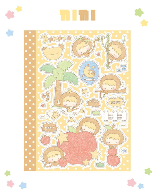 Cotton Danchoo Monkey Sticker