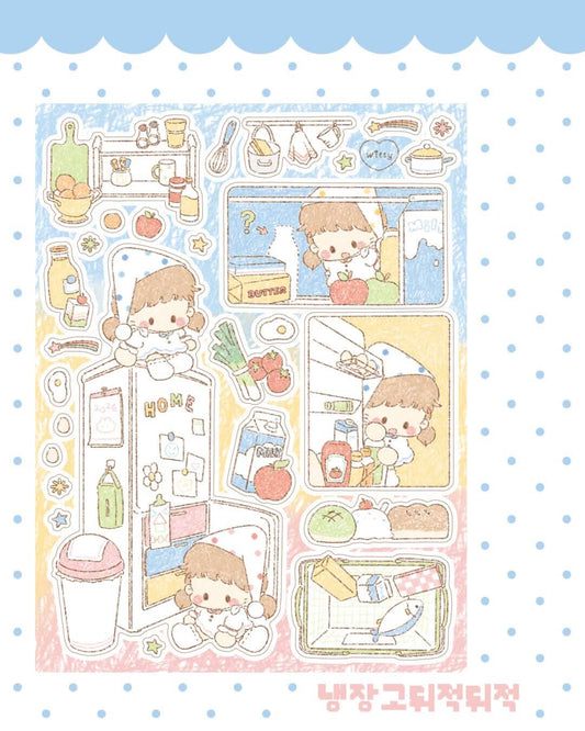 Cotton Danchoo  What's in the fridge? Sticker