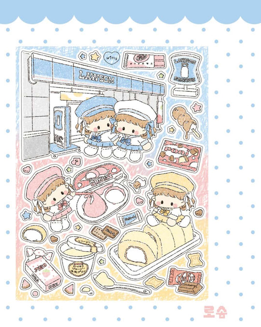 Cotton Danchoo Japanese Convenience Store Lawson Sticker