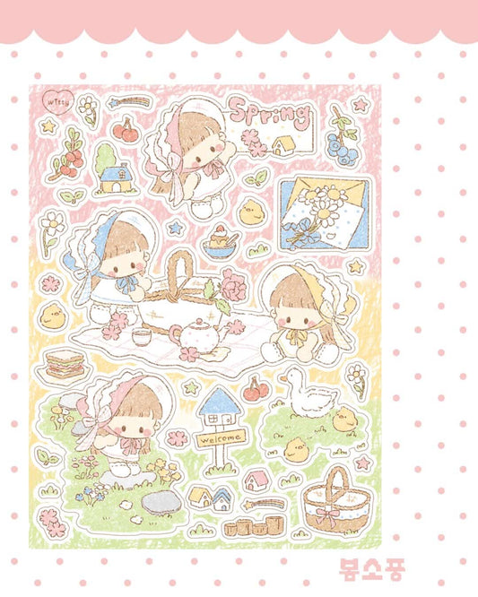 Cotton Danchoo Spring Duckies Sticker