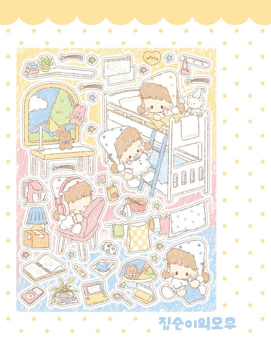 Cotton Danchoo Day of a Homebody Sticker