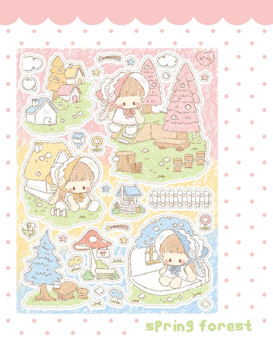 Cotton Danchoo Spring Village Sticker