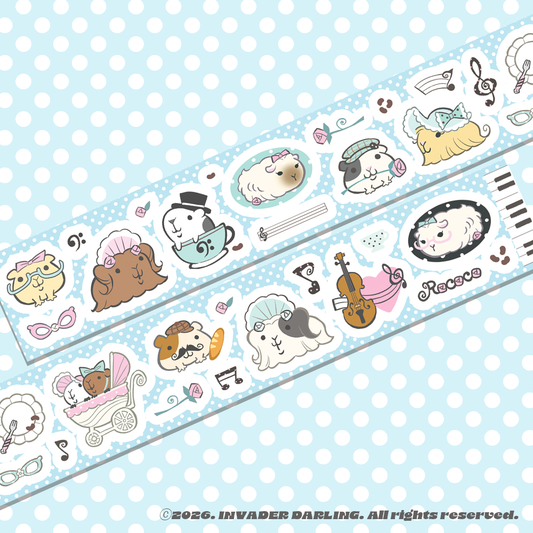 Invader Darling Love Music Hamster Die-cut Tape