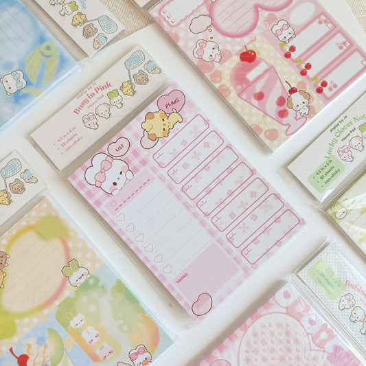 Atelier by Jo Busy in Pink Memopad