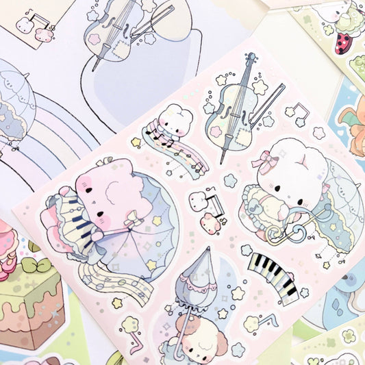 Atelier by Jo Musical Season: Large Illustrative Sticker Sheet
