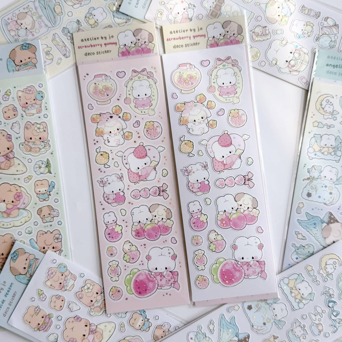 Atelier by Jo  Strawberry Gummy Deco Sticker Sheet