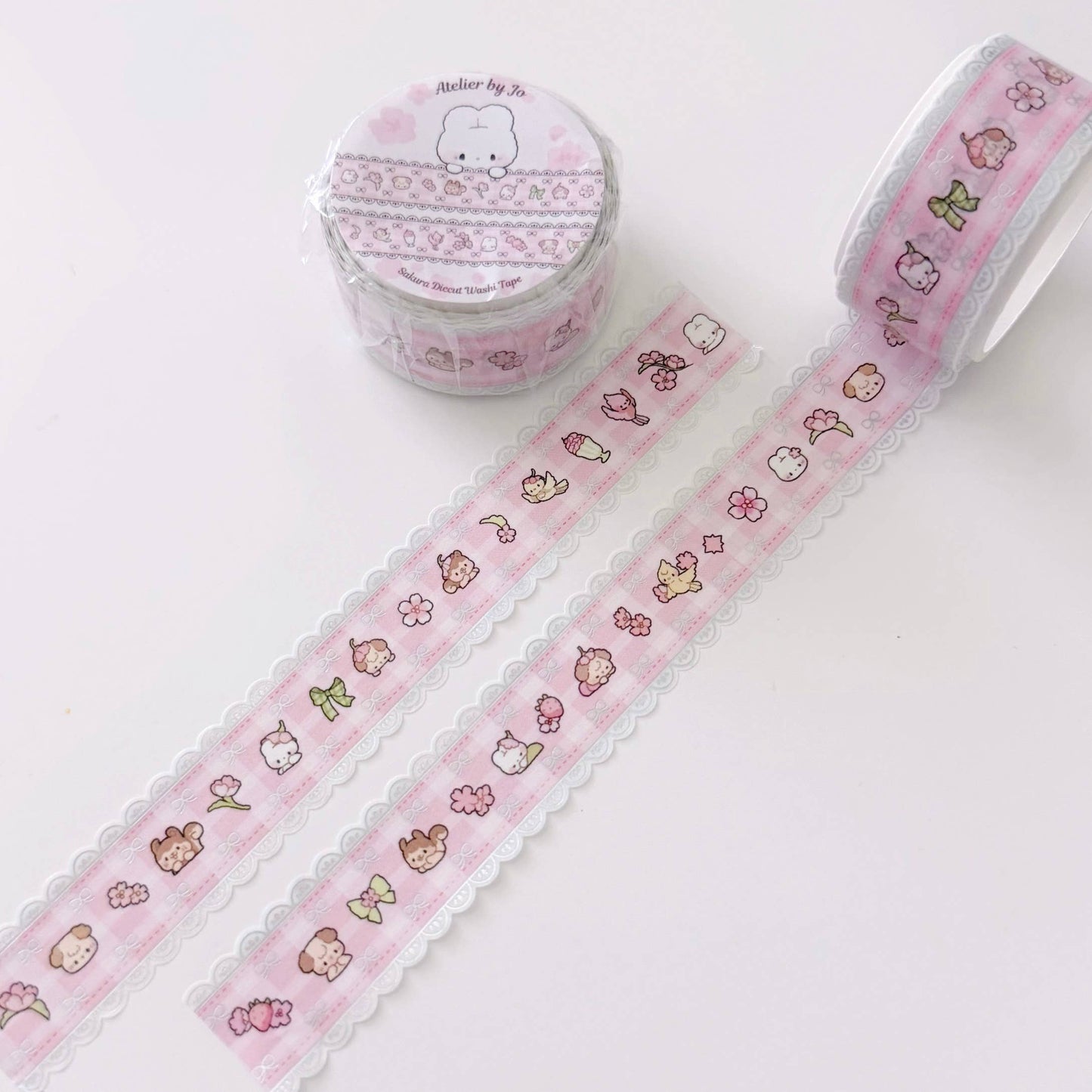 Atelier by Jo Pink Lace Diecut Washi Tape