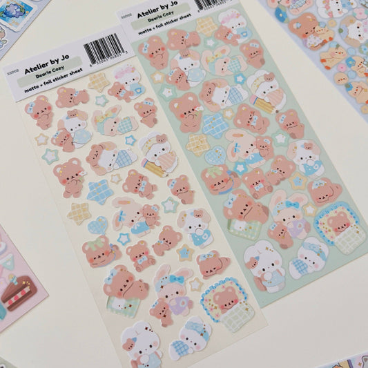 Atelier By Jo Bearie Cozy Sticker Sheet