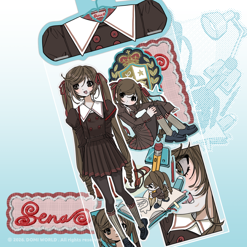 Domi World Sena Die-cut Sticker Set