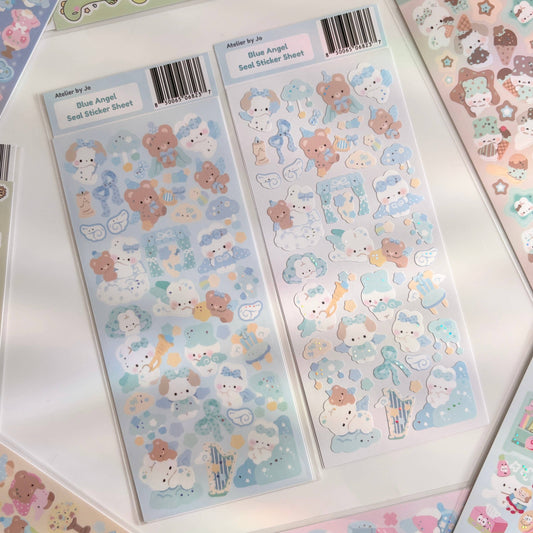 Atelier by Jo Blue Angel Deco Sticker Sheet