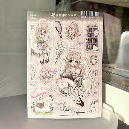 Meulnyo Cherry Blossom Book Department Sticker