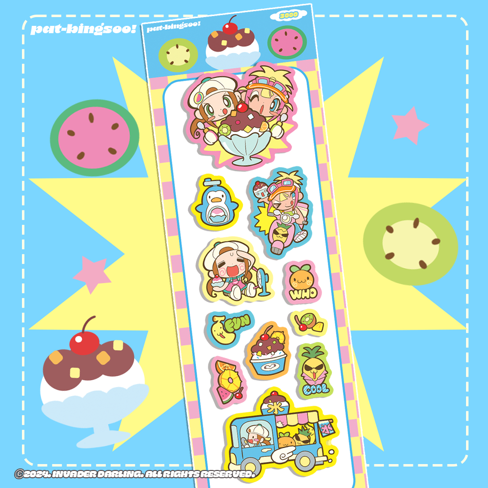 Invader Darling Beat the Heat! Bingsoo Delivery Sticker