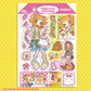 Invader Darling Piggy Love Girl Sticker ( 2 vars)