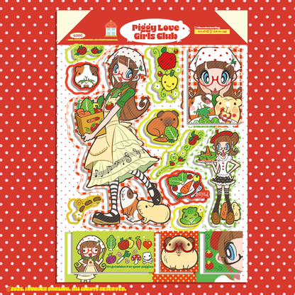 Invader Darling Piggy Love Girl Sticker ( 2 vars)