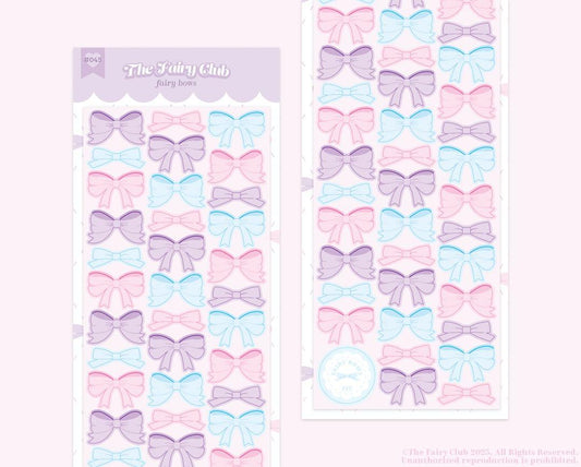 thefairyclub fairy bows sticker