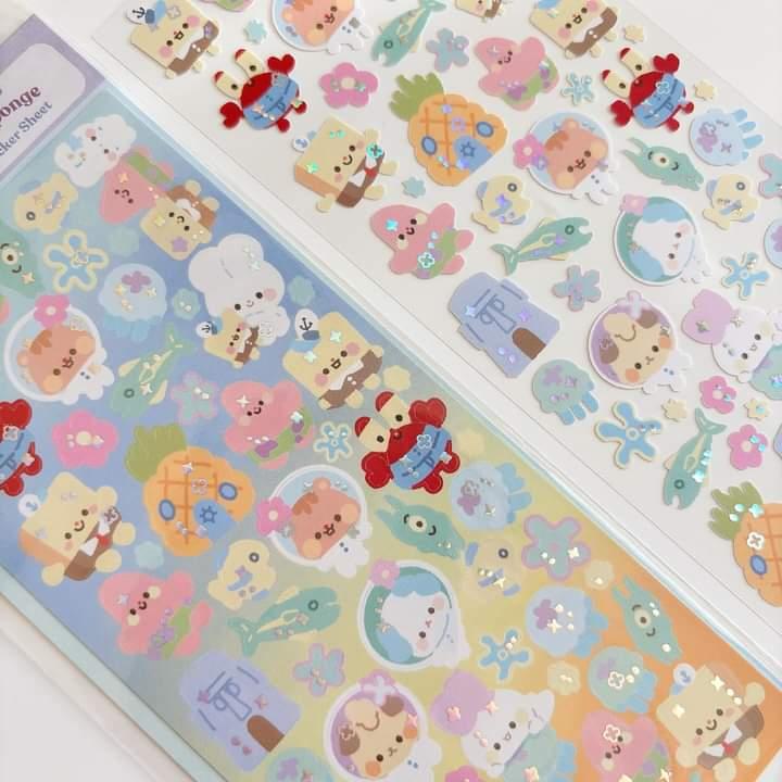 Atelier by Jo Bobbie Sponge Deco Sticker Sheet