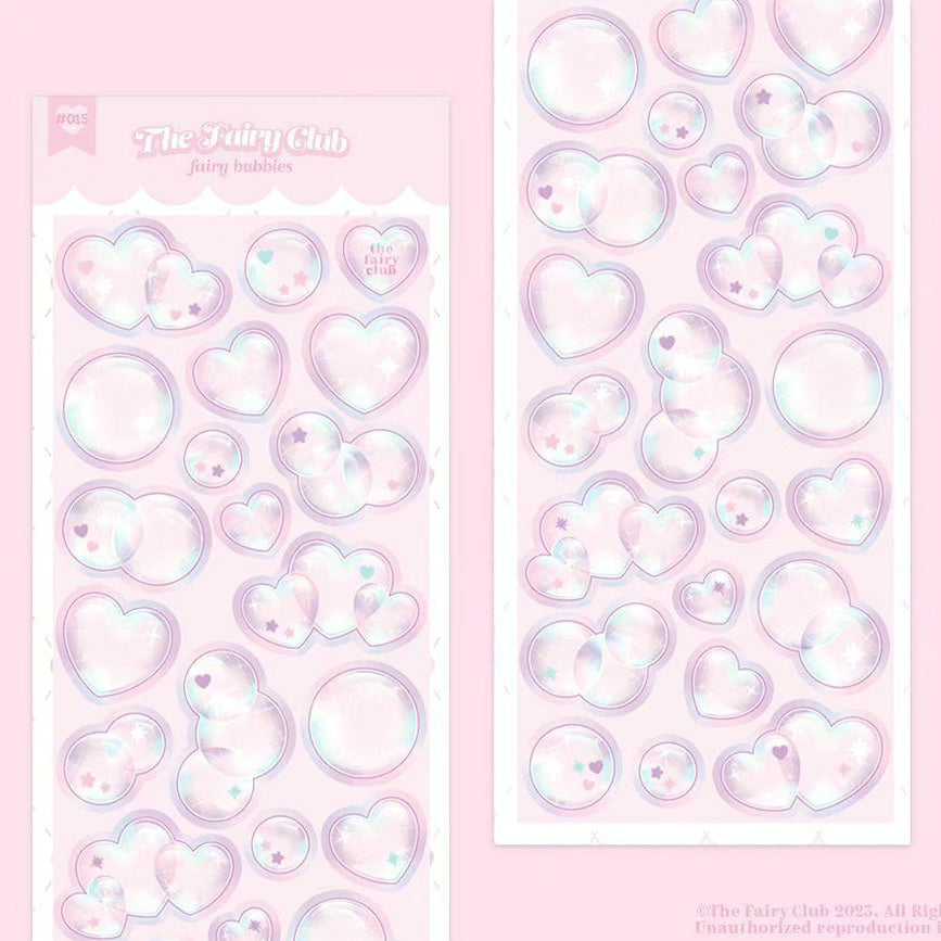 Thefairyclub bubble sticker (2 vars)