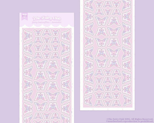 Thefairyclub fairy butterflies  lavender sticker