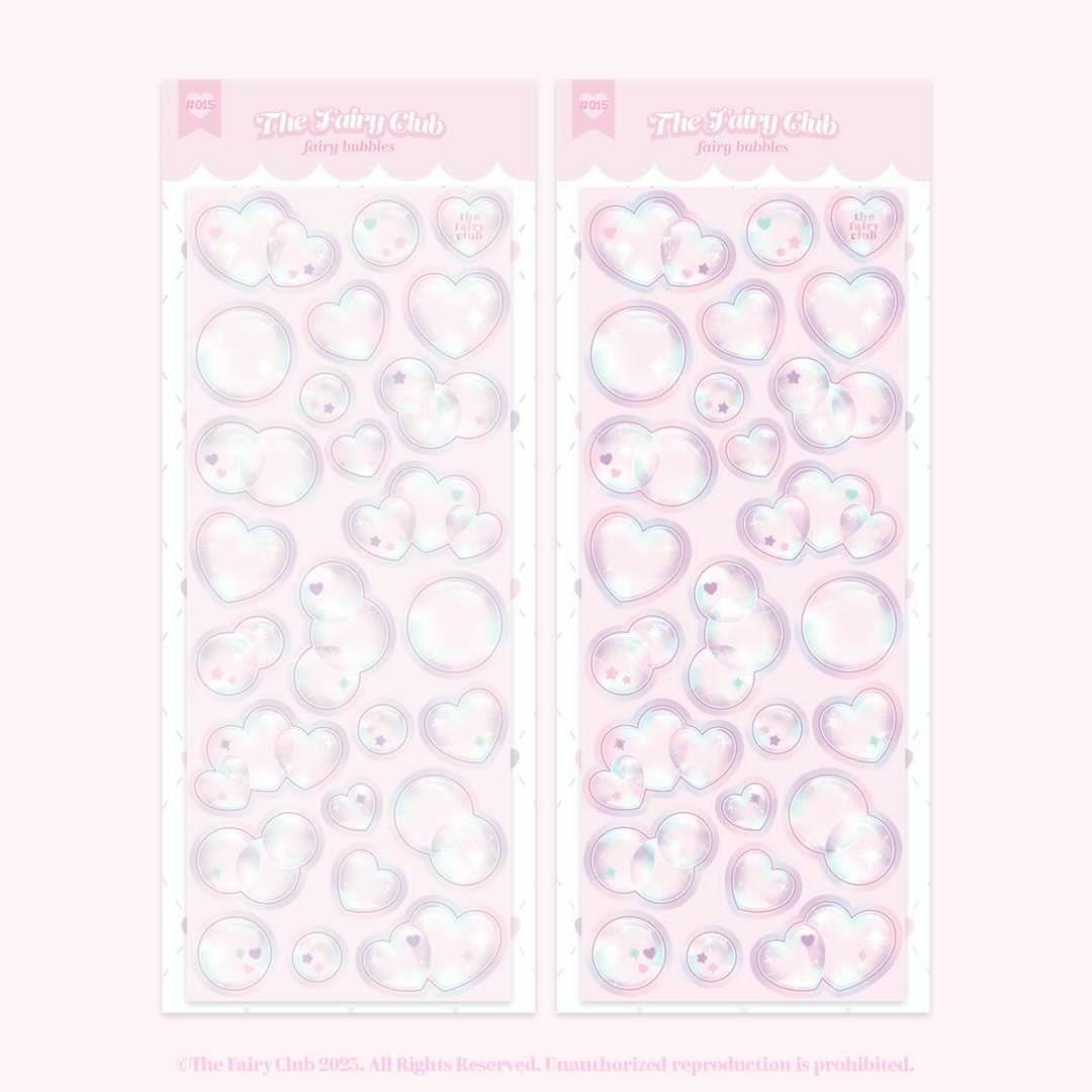 Thefairyclub bubble sticker (2 vars)