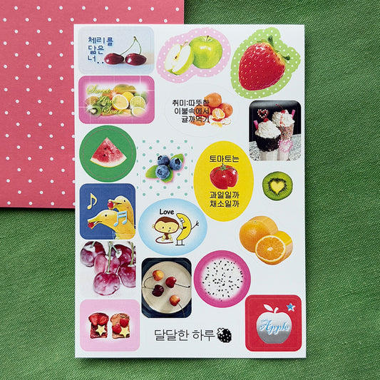 bitbybit fruit mini deco sticker