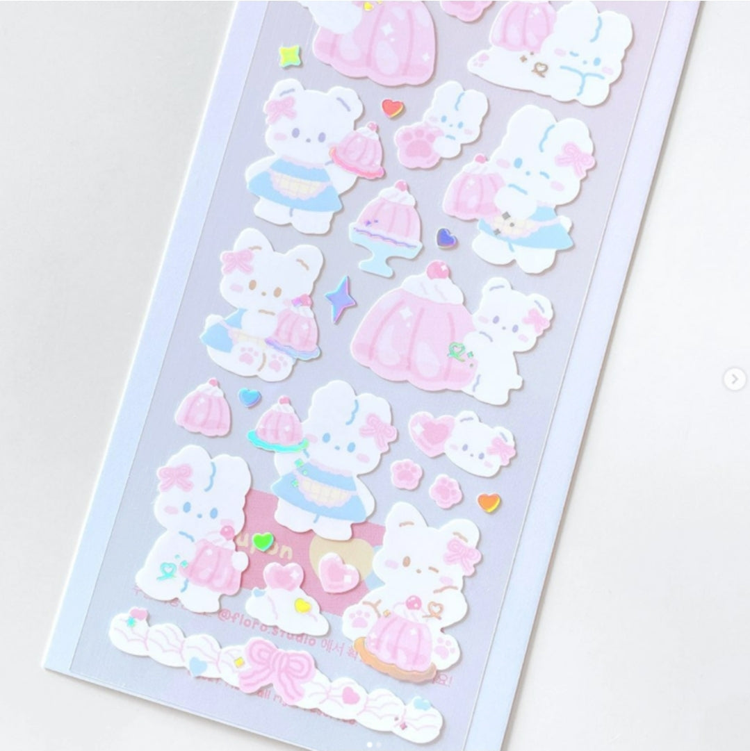 Floro studio pink jelly sticker