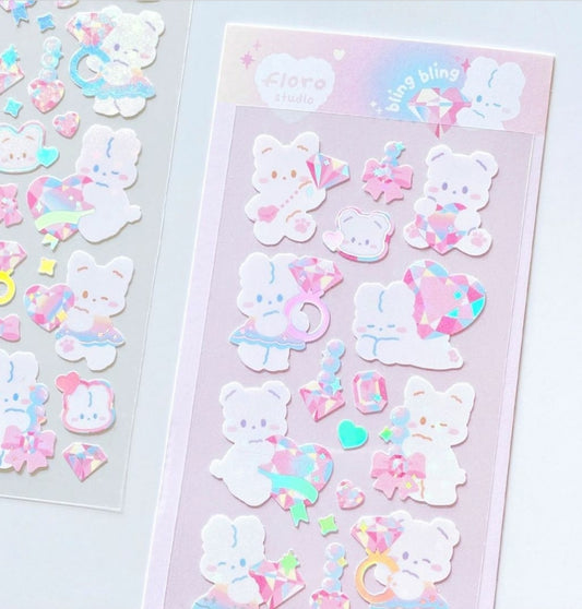 Floro studio bling bling sticker