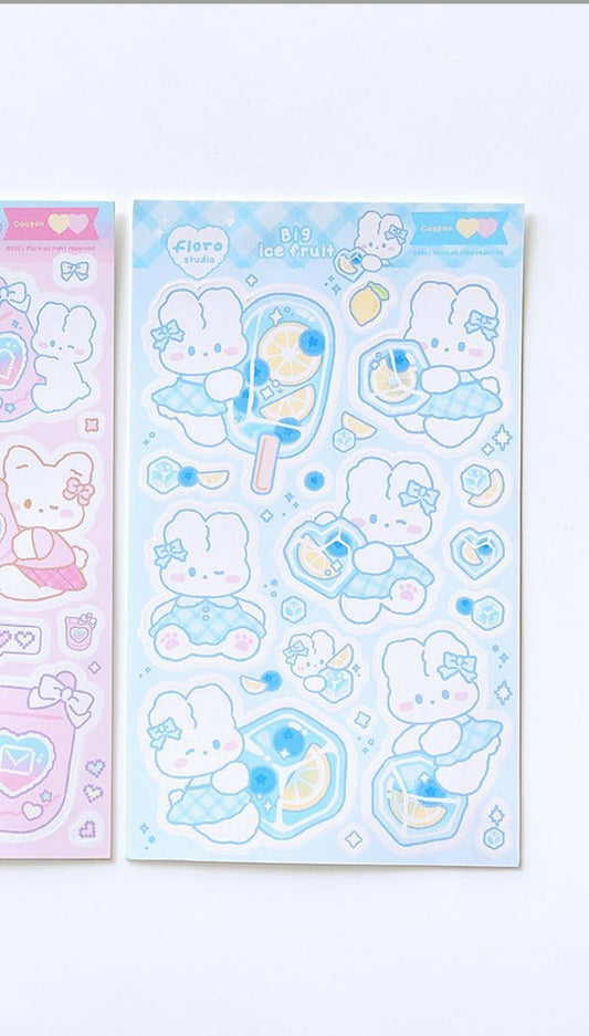 Floro studio big ice fruit sticker
