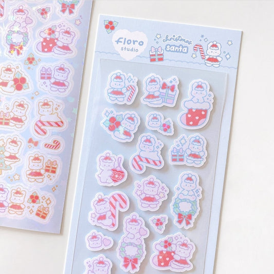 Floro Studio Christmas Santa Sticker
