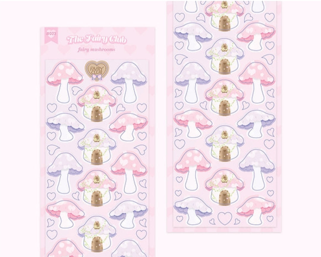 Thefairyclub mushroom sticker