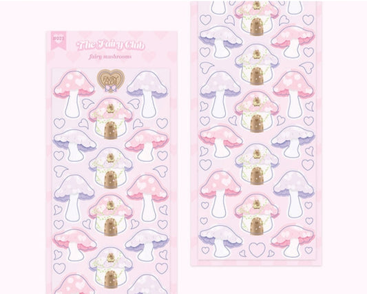 Thefairyclub mushroom sticker