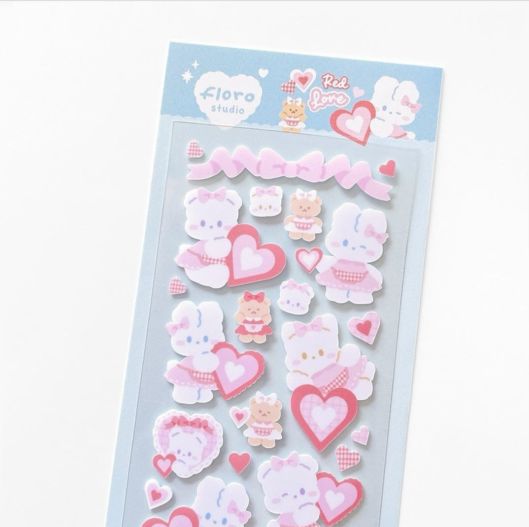 Floro Sticker Red Love Sticker