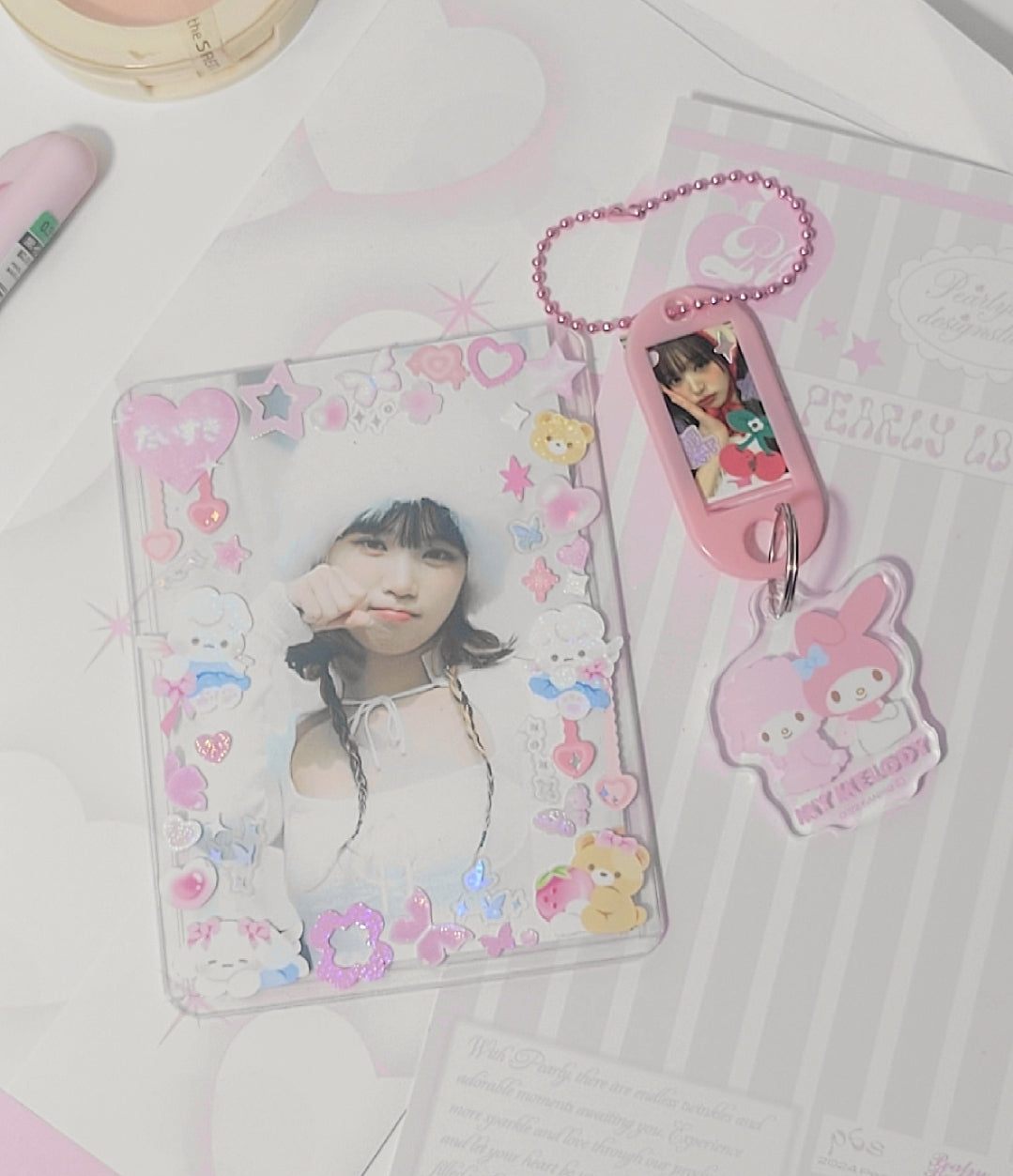 T's Factory- Sanrio Name Tag Key Holder My Melody Ver