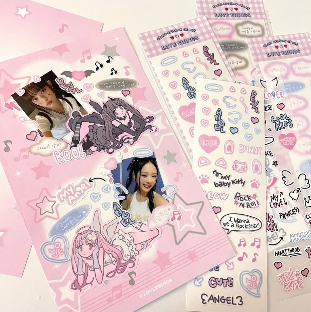 Love things Font v3 sticker