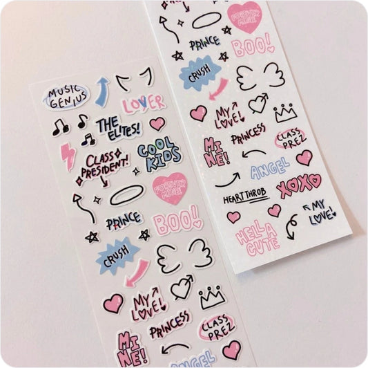 Love things Font v3 sticker