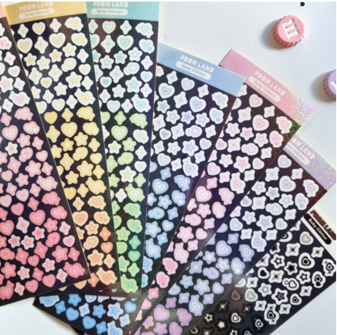 Hipromland Baby Glitter Sticker Set