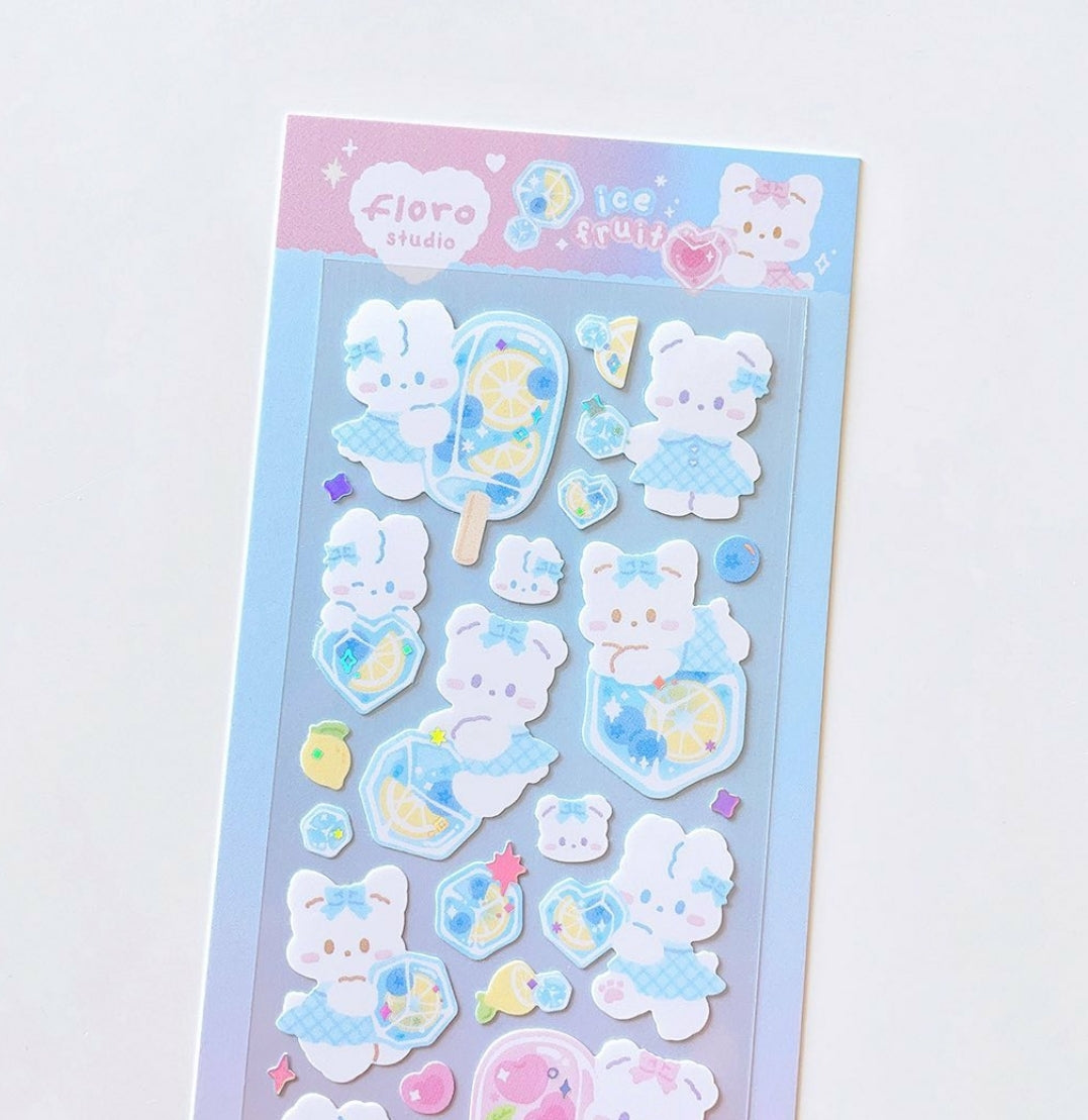 Floro studio ice fruit sticker