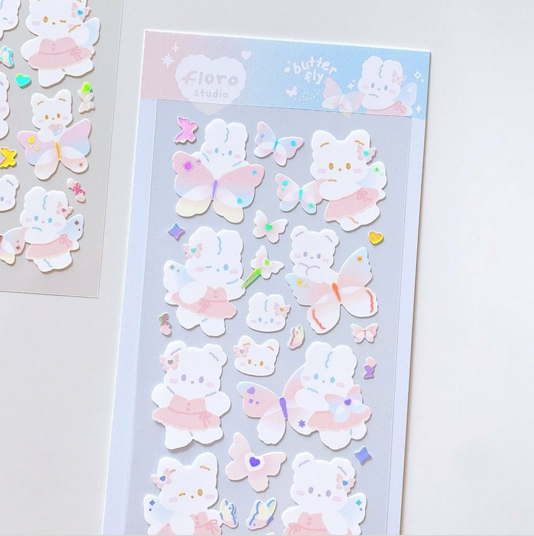 Floro studio butterfly sticker