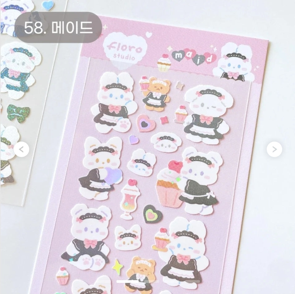 Floro studio maid sticker