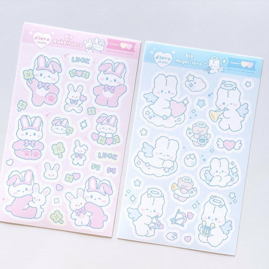 Floro studio big rabbit loro sticker