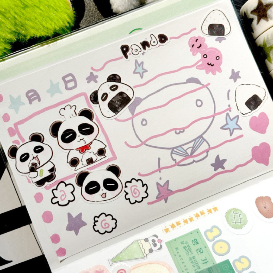 Pink Rue Onigiri Sticker (2 vars.)