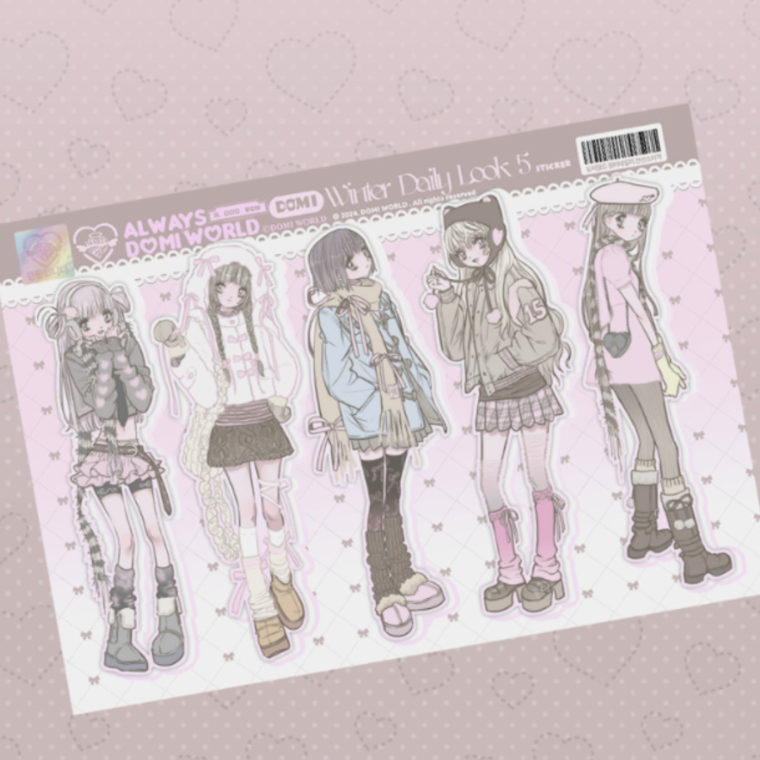 DOMI Winter Daily Look Sticker (MUST BE SHIPPED VIA TRACKED MAIL)