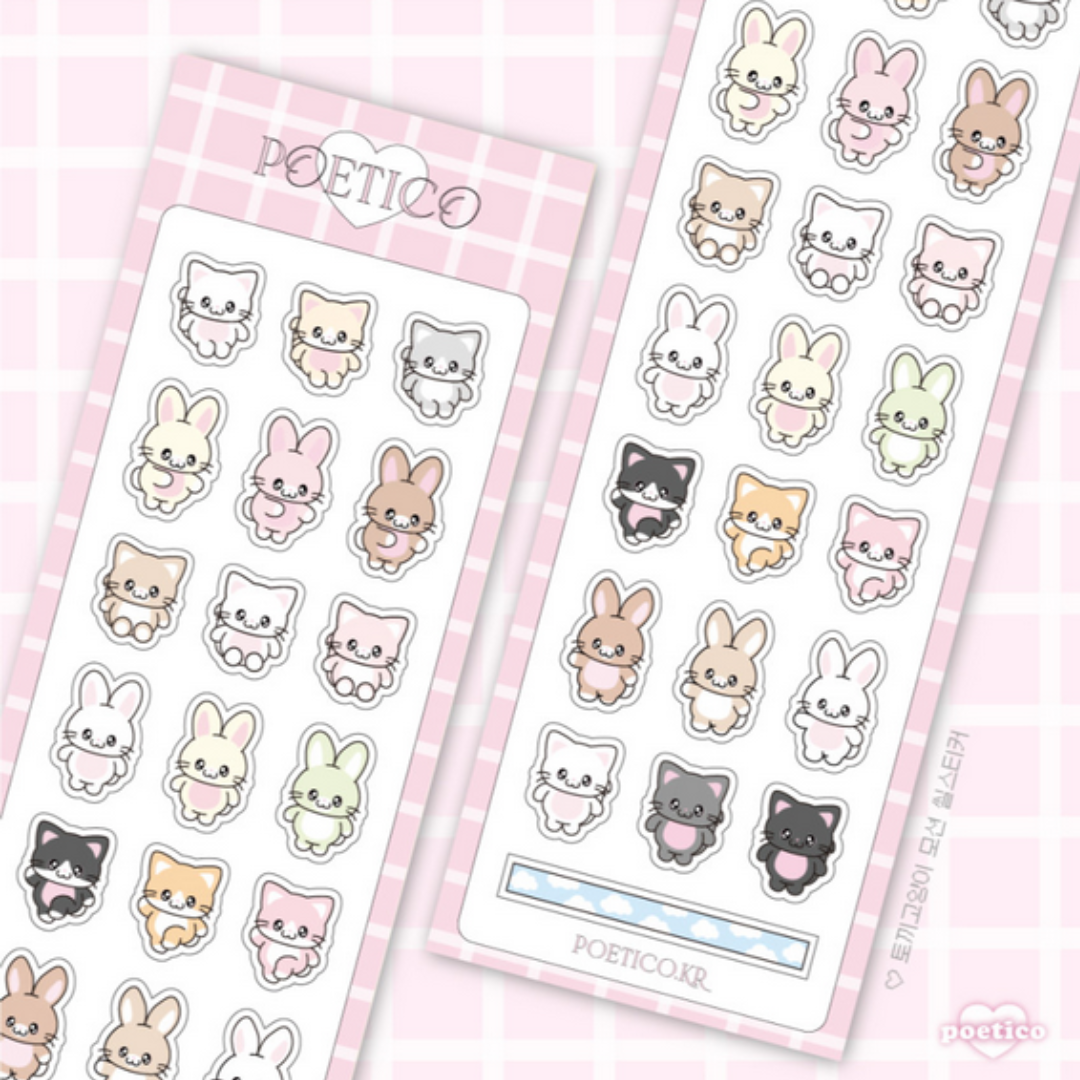 Poetico Mini Bunnies Sticker